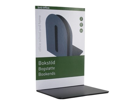 BNT Kirjatuki metallia 20cm, musta - Lehtikotelot ja kirjatuet - 741510 - 1