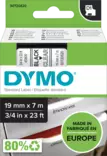 Dymo tarrateippi 19mm, musta/kirkas - Dymo teippitarrat - S0720820 - 1