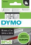 Dymo tarrateippi 19mm, musta/valkoinen - Dymo teippitarrat - S0720830 - 1