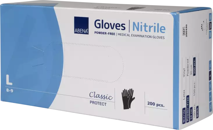Abena Classic nitriilikäsine L Musta - Suojavarusteet - 290440 - 1