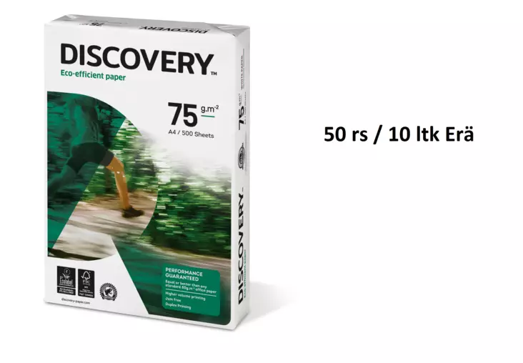 Discovery A4/75g kopiopaperi 10 ltk erä - Kopiopaperit - DISCOV75A410 - 1