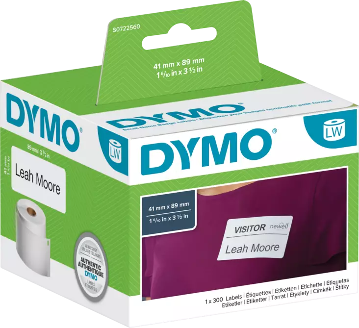 Dymo nimitarra 41x89mm - Dymo tarrarullat - S0722560 - 1
