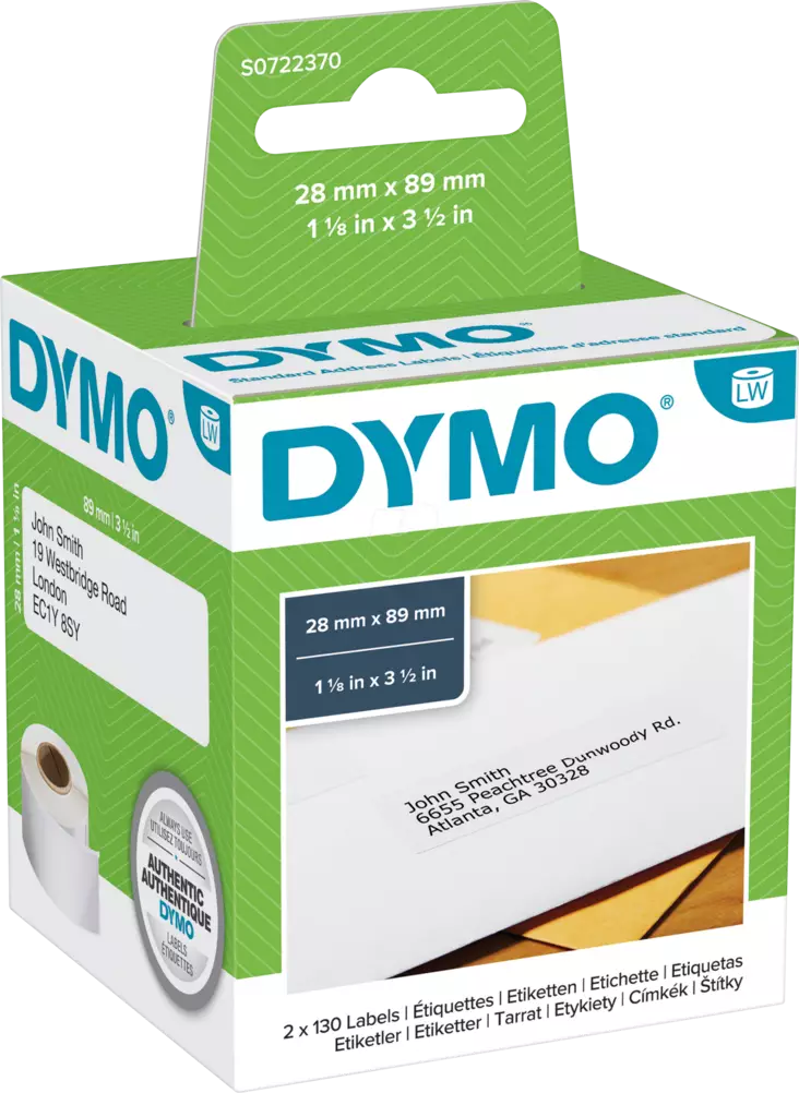 Dymo osoitetarra 89x28mm - Dymo tarrarullat - S0722370 - 1