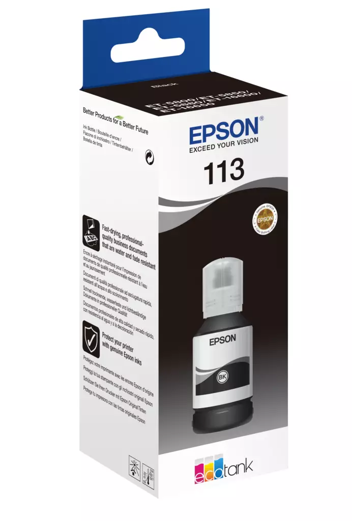 Epson 113 EcoTank Pigment Black ink bottle - Muut - C13T06B140 - 1