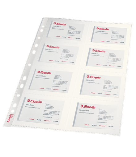 Esselte käyntikorttitasku A4/16, 105my kirkas - Kansiotaskut - 78930 - 1