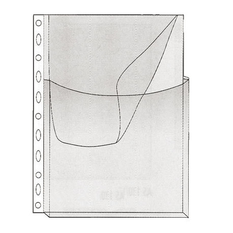 Kansiopaljetasku A4 läpällä PVC (10) - Kansiotaskut - 24200 - 1