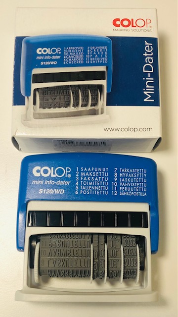 Leimasin Colop Mini-info dater S120/WD - Leimasimet ja tyynyt - 7700120 - 1