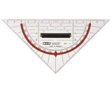 M+R geokolmio 16 cm kahvalla - Viivaimet - 23180100 - 1