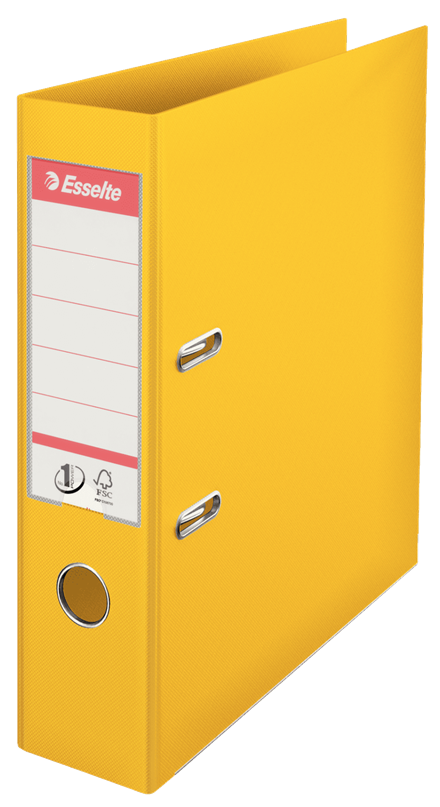 Muovimappi Esselte No1 Power A4/75mm keltainen - Mapit - 811310 - 1