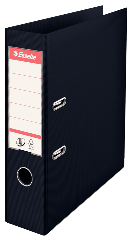 Muovimappi Esselte No1 Power A4/75mm musta - Mapit - 811370 - 1