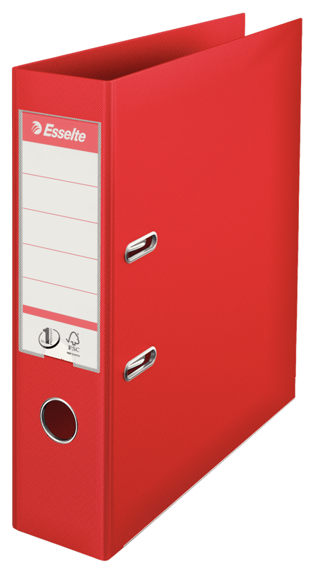 Muovimappi Esselte No1 Power A4/75mm punainen - Mapit - 811330 - 1