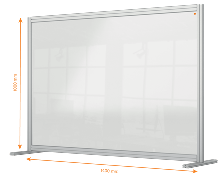 Nobo Premium Plus tilanjakajamoduuli kirkas akryyli 140x100cm - Pöytäsermit - 1915490 - 1