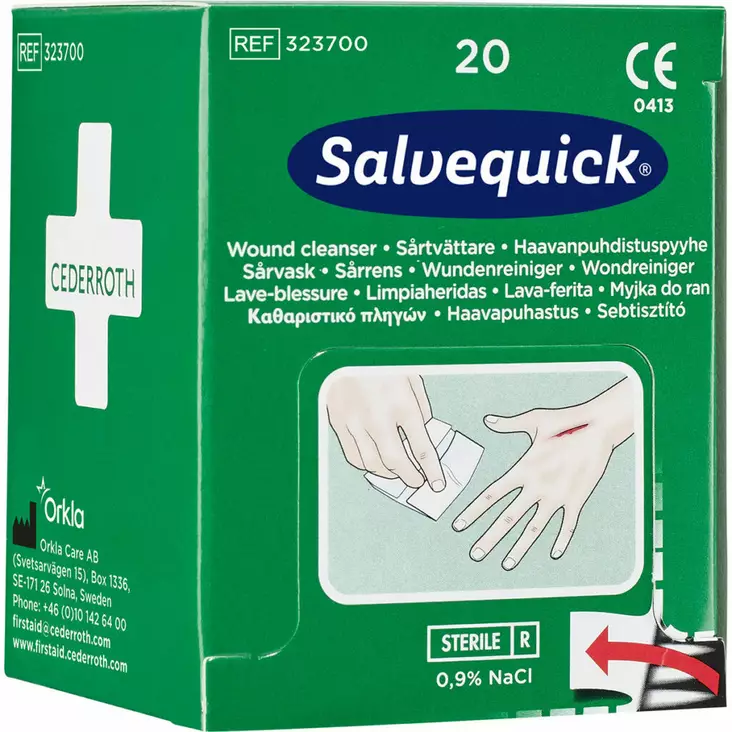 Salvequick haavapyyhetäydennys - Laastarit, siteet ja täyttöpakkaukset - 323700 - 1