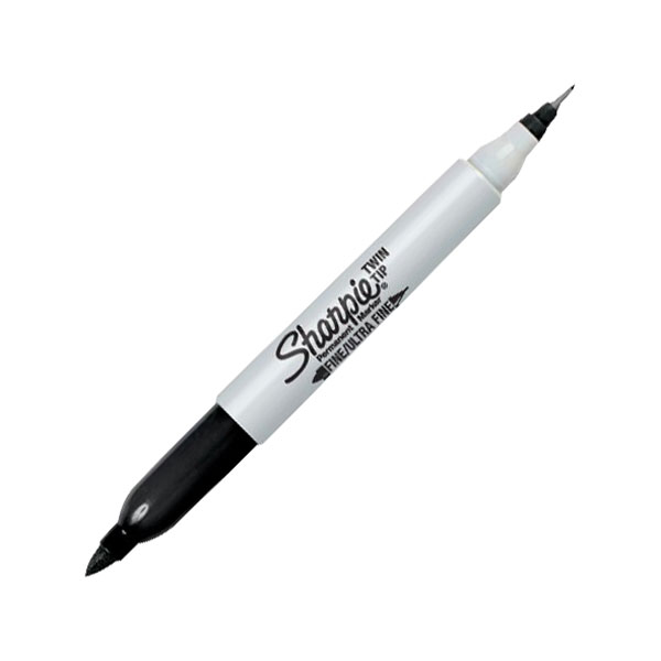Sharpie Twintip 0,3/1 mm huopakynä musta - Huopakynät - S0811100 - 1