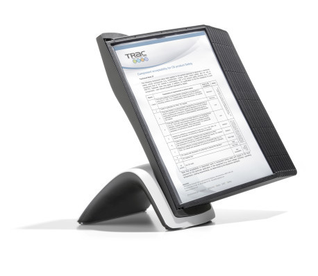 Durable Sherpa Style Table selailuteline 10 taskua, musta - Selailutelineet ja pikahakutelineet - 585501 - 1