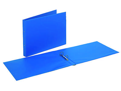 Rengaskansio A3 vaaka 2-renkainen, sininen - Mapit - 12261 - 1