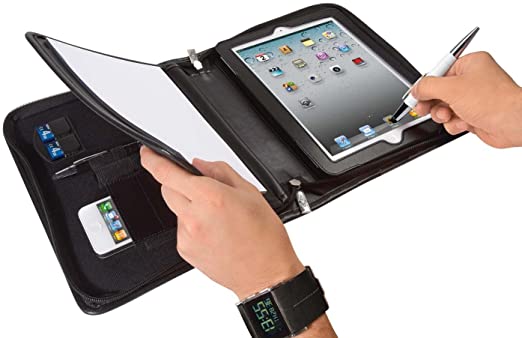 Wedo kokouskansio Ipad-Organizer musta, vetoketjulla - Salkut ja laukut - 585901 - 2