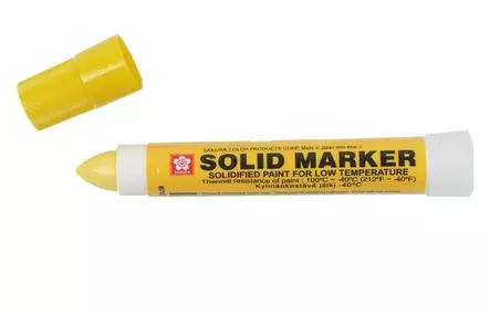 Solid Marker rasvakynä keltainen - Maali- ja merkkauskynät - 16592 - 1