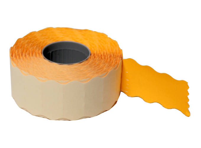 Blitz etiketti 26x12mm Oranssi - Hinnoitelukoneet - 26X12FLO2 - 1