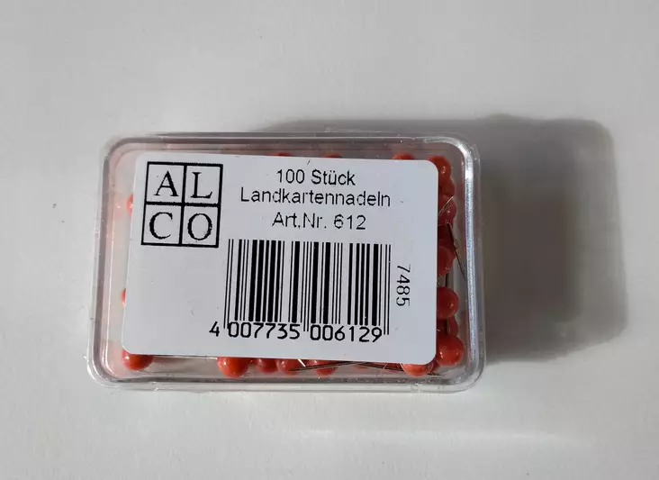 Karttaneula punainen - Taulutarvikkeet - 612 - 1