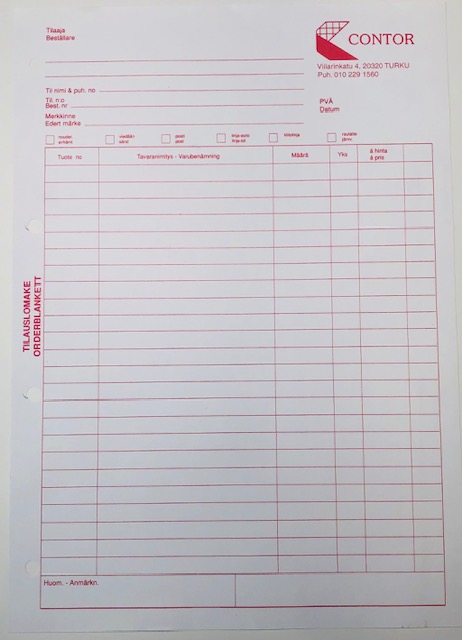 Lomakkeet - Kortit ja lomakkeet - 222222 - 1