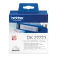 Brother DK-22223 rullatarra 50 mm, musta/valkoinen - Brother tarrarullat - DK22223 - 1