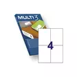Multi3 tulostusetiketti 105x148mm 4-os - Kopiotarrat - 4713 - 1