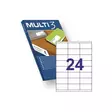 Multi 3 tulostusetiketti 70x36mm 24-os - Kopiotarrat - 4723 - 1