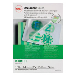 GBC Laminointitasku A4 2x125mic - Laminointitaskut - 3200723 - 1