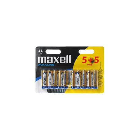 Maxell paristo LR6 (AA) 5+5, 10-pack - Paristot - 790253 - 1