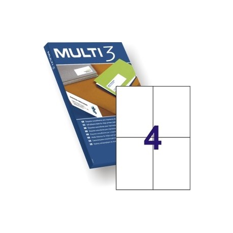 Multi3 tulostusetiketti 105x148mm 4-os - Kopiotarrat - 4713 - 1