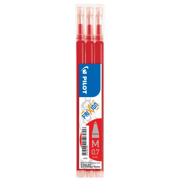 Pilot Frixion säiliö 0,7mm punainen - Geelikynät - 356063 - 1