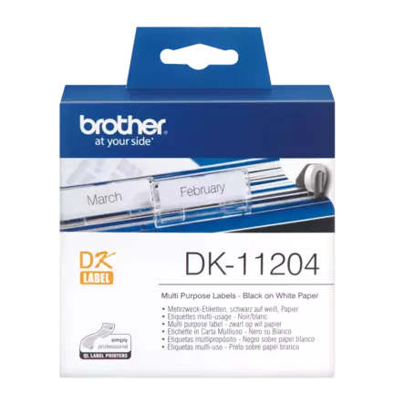 Brother DK-11204 tarrarulla 17 x 54mm - Brother tarrarullat - DK11204 - 1