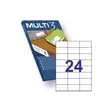Multi3 tulostusetiketti 70x37mm 24-os - Kopiotarrat - 4704 - 1