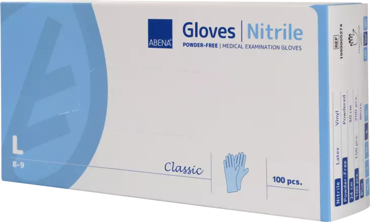ABENA Classic nitriilikäsine L sininen - Suojavarusteet - 1999905274 - 1