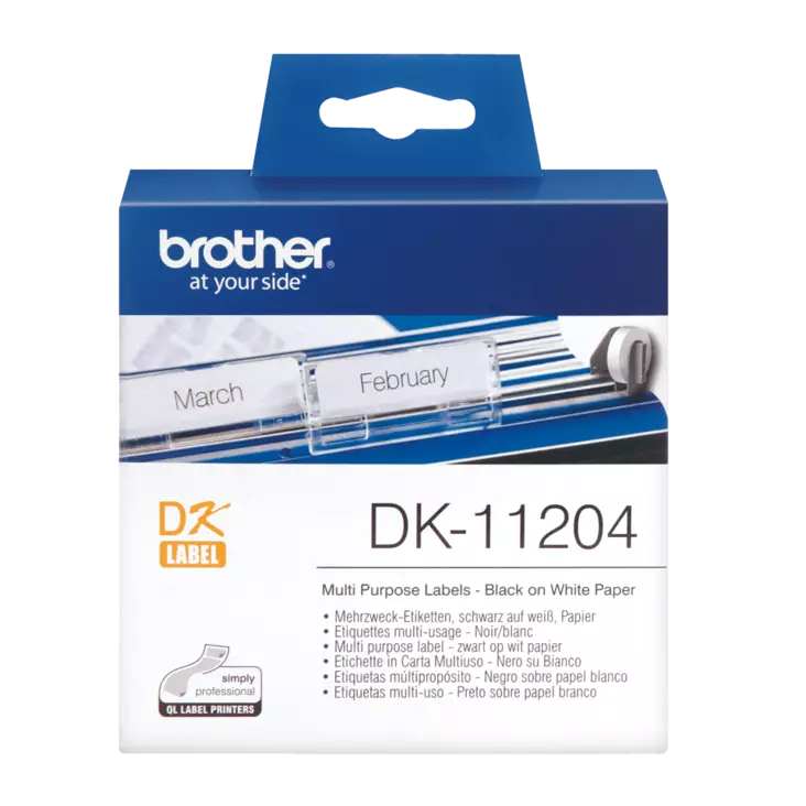 Brother DK-11204 tarrarulla 17 x 54mm - Brother tarrarullat - DK11204 - 1