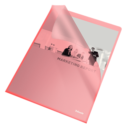 Esselte muovitasku A4 115my punainen - Muovitaskut - 54834 - 1