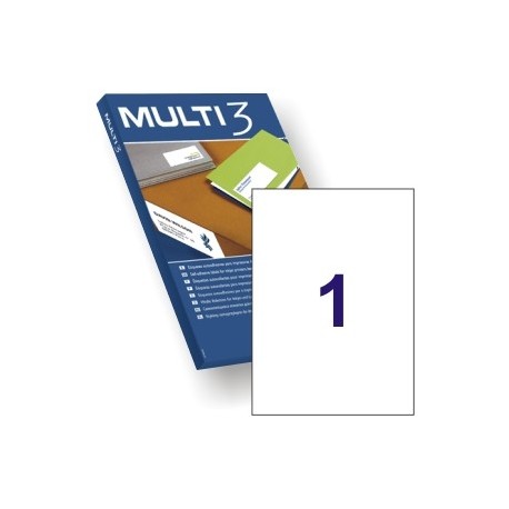 Multi3 tulostusetiketti 210x297mm 1-os - Kopiotarrat - 4714 - 1