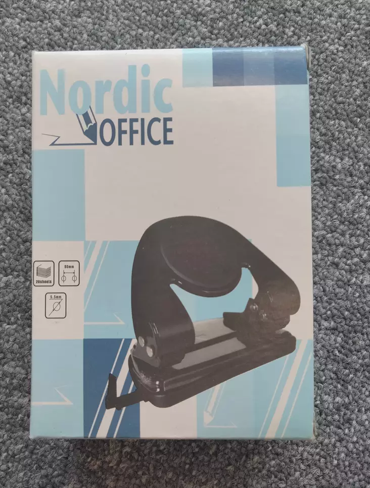 NO lävistäjä Standard 20 arkkia, musta - Lävistäjät  - 170504 - 1