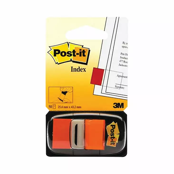 Post-it Index teippimerkki 680-4 oranssi - Teippimerkit - 6804 - 1
