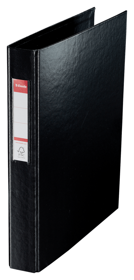 Rengaskansio Esselte A4 2RR/25 mm musta - Rengaskansiot - 14454 - 1