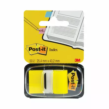 Post-it Index teippimerkki 680-5 keltainen - Teippimerkit - 6805 - 1