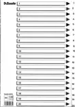 Esselte Rekisteri 1-20 A4 Kartonki - Välilehdet, kartonki - 92235 - 1