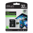PNY Muistikortti 32GB microSDHC + adapteri - Muistikortit - PNY32105 - 1