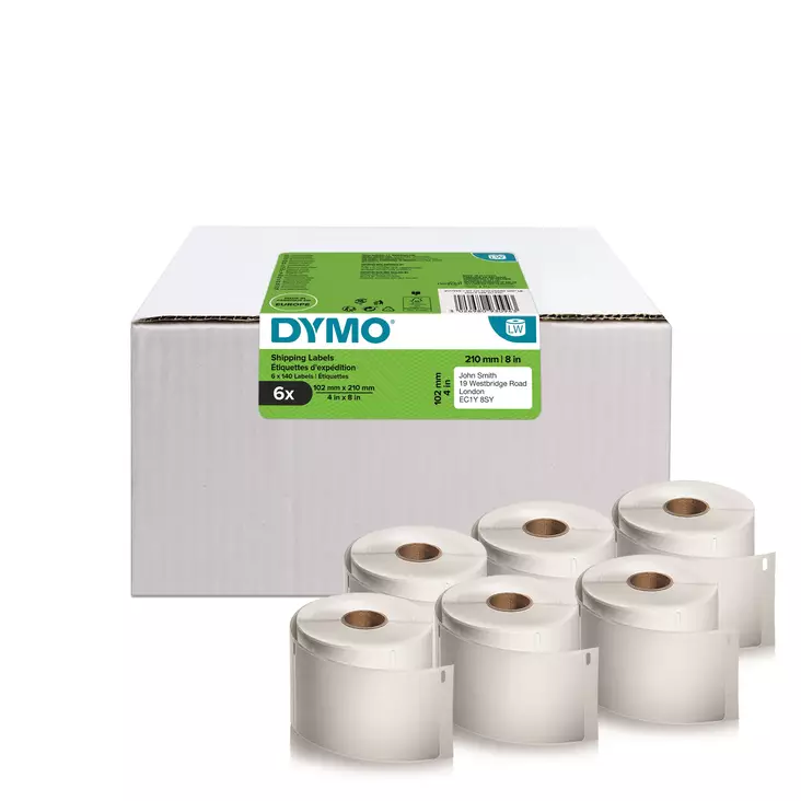 Dymo suuri lähetystarra 102mm X 210mm - Dymo tarrarullat - 2177565 - 1