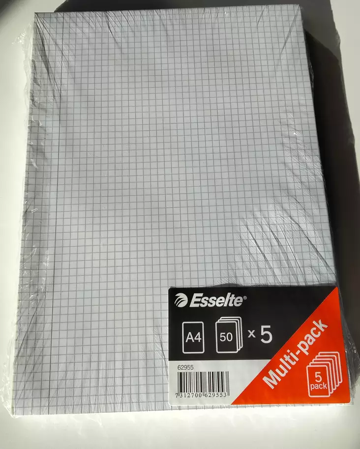 Esselte lehtiö A4 5x5mm/50 sivua - Lehtiöt - 62955 - 1