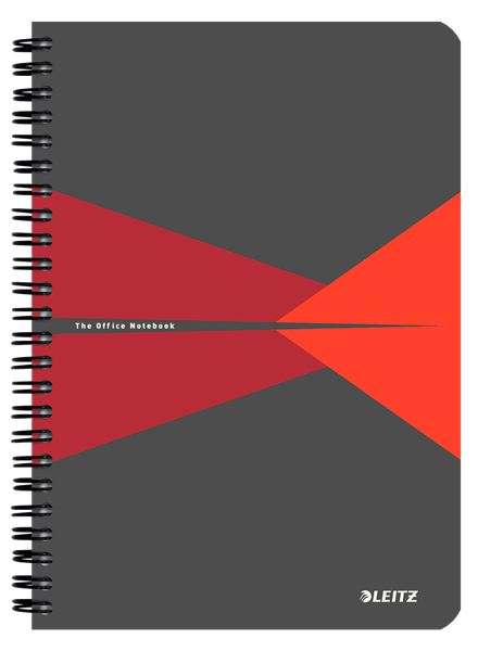 Leitz Muistikirja Office A5 viivat punainen - Muistikirjat - 44991025 - 1