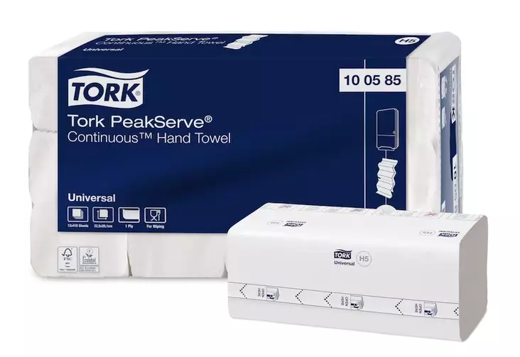 Tork PeakServe® Continuous™ käsipyyhe H5 Universal - Käsipyyhkeet - 100585 - 1