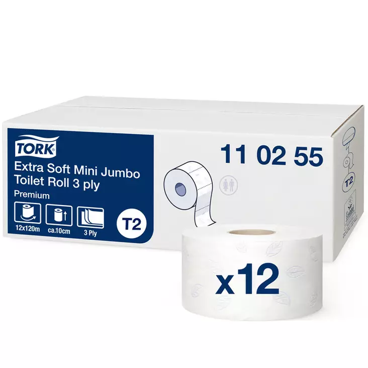 Tork WC-paperi Premium Extra Soft Mini Jumbo T2 - Wc-paperit - 110255 - 1