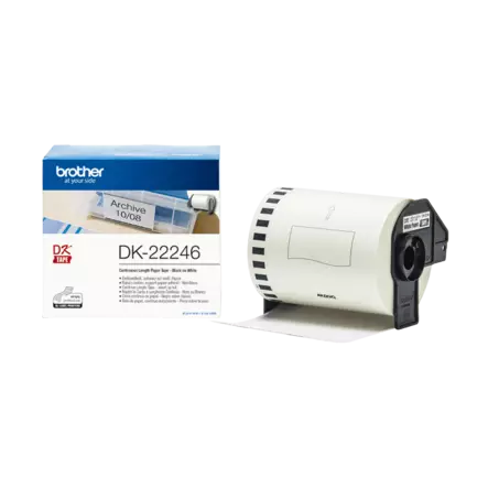 Brother DK-22246 rullatarra 103 mm, musta/valkoinen - Brother tarrarullat - DK22246 - 2